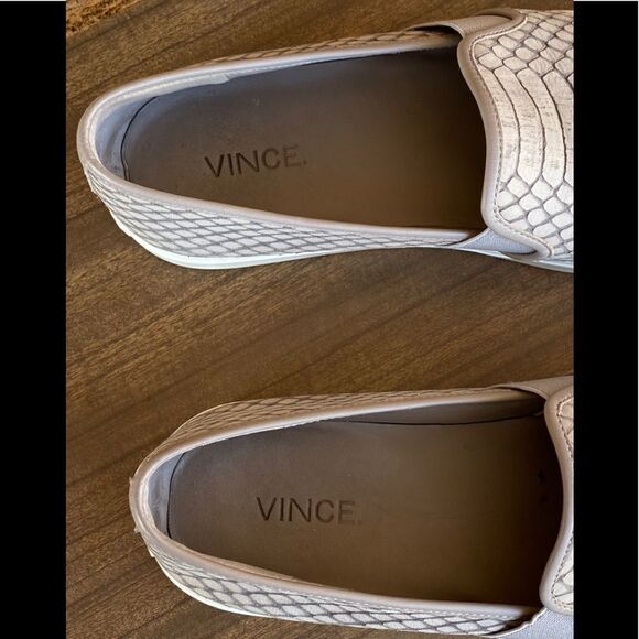 Vince Preston Snake Embossed Slip-On Sneakers 7.5 - Picture 6 of 10